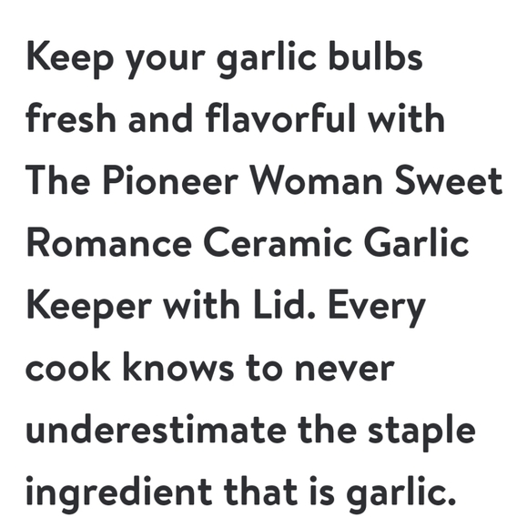 💕 New Pioneer Woman Sweet Romance Yellow Gingham Garlic Keeper - Picture 2 of 9